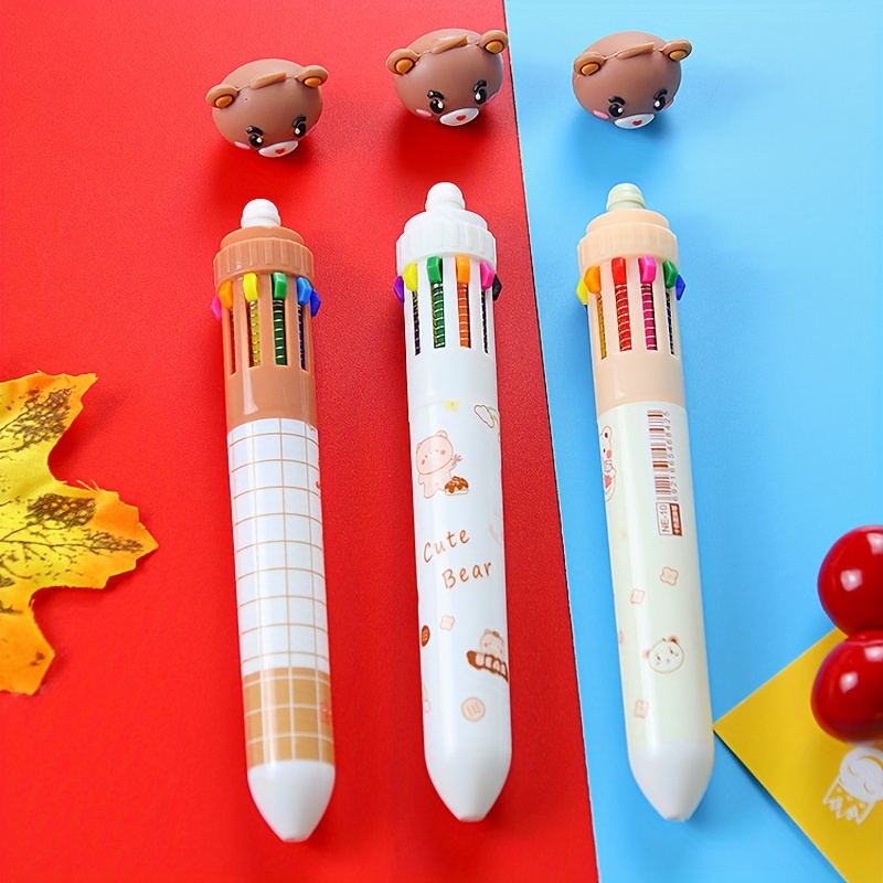 Vokmon 12 pièces stylos neutres dans la presse stylo à bille étudiant  papeterie multicolore outil d'écriture pour la maternelle bureau de  l'entreprise : : Fournitures de bureau