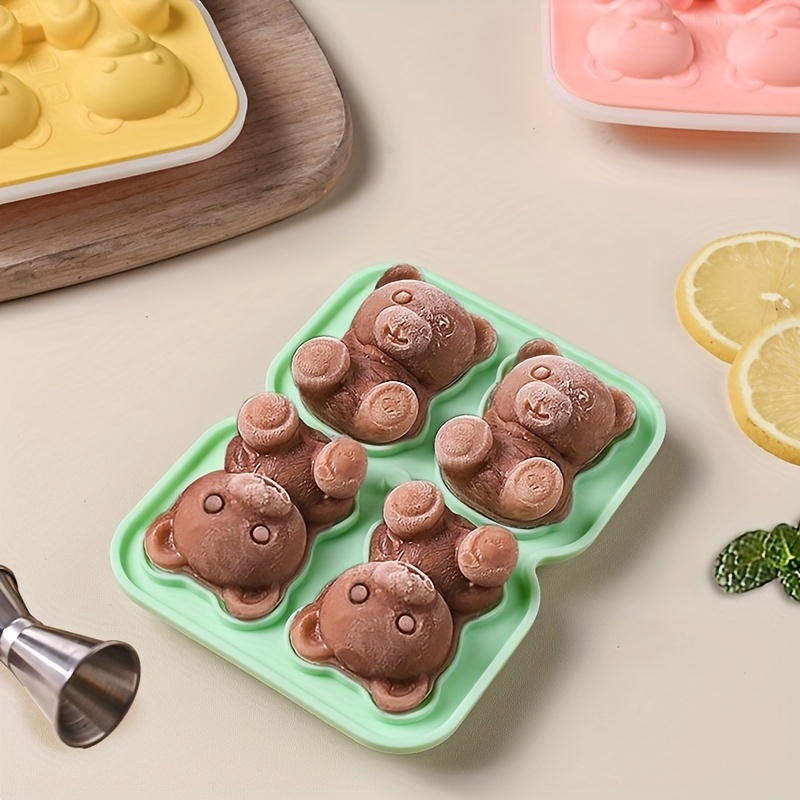 Cartoon Animals Ice Cube Tray, Flexible Food Grade Silicone Ice