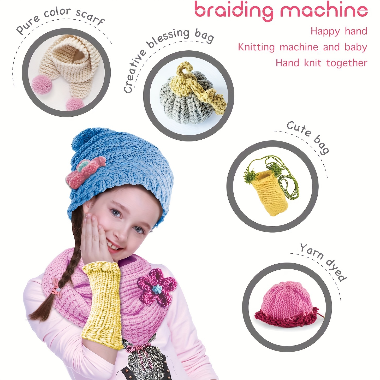 22 Needles Knitting Machine DIY Knitting Loom Machines for Adults Or Kids