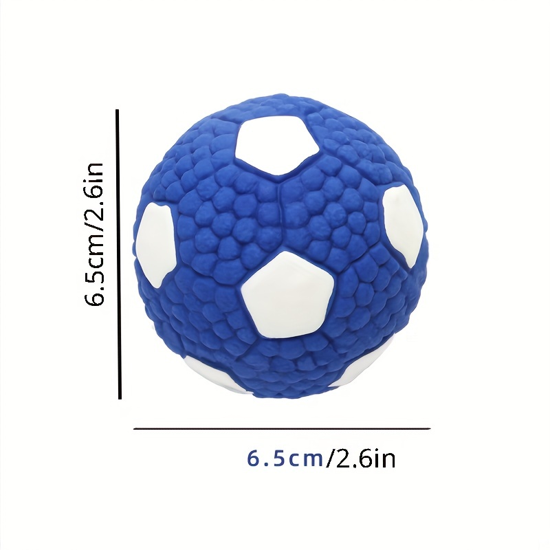 Interactive Football Dog Squeak Toys Durable Latex Ball For Dogs