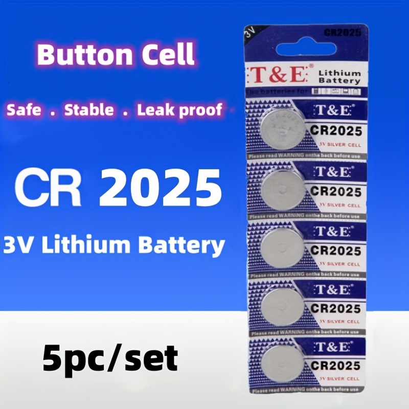 Cr2025 3v Lithium Coin Cells Button Battery Br2025 Dl2025 - Temu