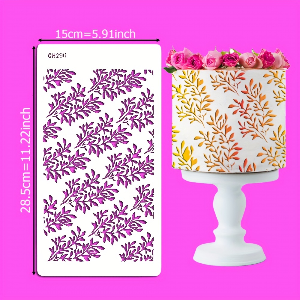 Cake Stencil Cake Decorating Stencils Mold Plastic - Temu