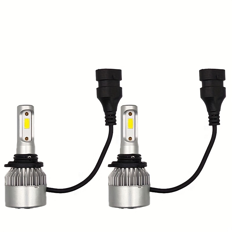 2 Stück H4 Led Scheinwerfer Lampen in Box, Auto Led Birne 50W / 14000lm /  IP68 Wasserdicht, Nebelscheinwerfer 2 Glühbirnen 6000-6500k weißes Licht
