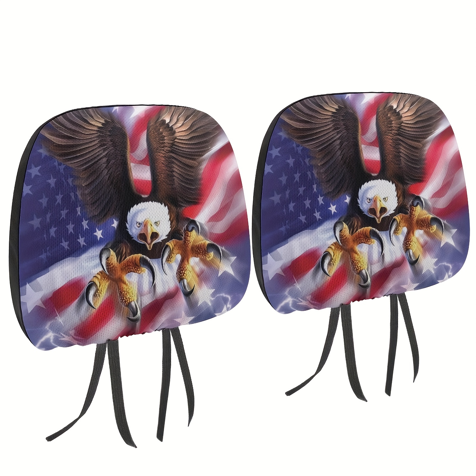 American Flag And Eagle Print Car Seat Covers Universal Fit - Temu