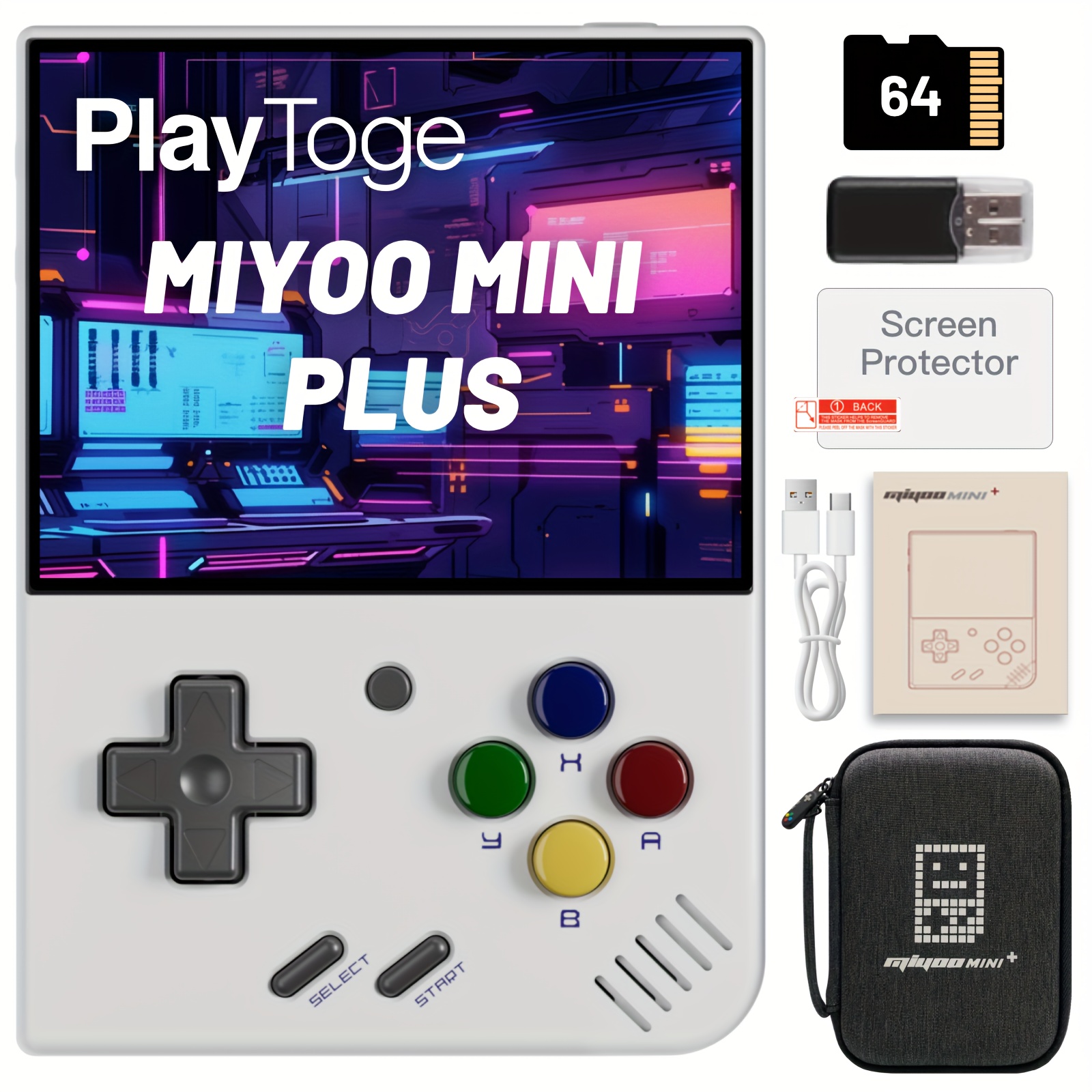 Miyoo Mini Plus V3, Storage, With Dedicated Storage Case, Portable