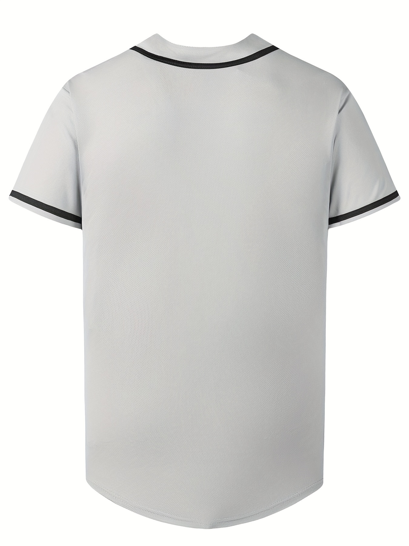 Blank Plain Hip Hop Hipster Baseball Jersey Button Down Shirts Sports Uniforms  Men Women Jersey 