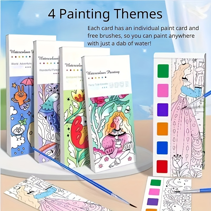 And Pens watercolor Fill Bookmarks wonderful Forest Paint - Temu