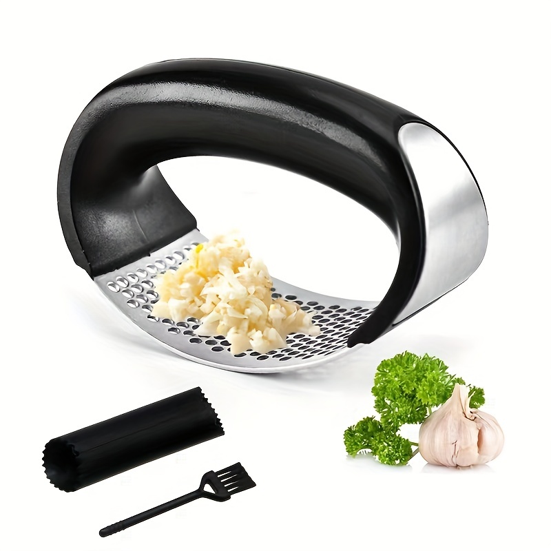 Garlic Press Stainless Steel Garlic Press Mental Garlic - Temu