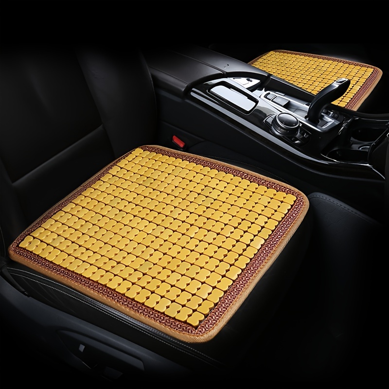 Car Cushion Summer Universal Wooden Beads Bamboo Sheet Cushion Breathable  Cooling Mat One-piece Wooden Beads Summer Cushion Seat Cushion - Temu