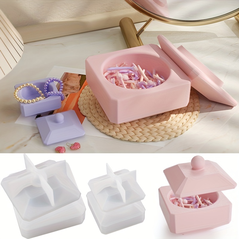 Resin Box Molds Storage Silicone Molds Trinket Box Epoxy - Temu