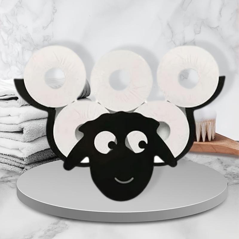 Shelf-Sheep for wall decoration and toilet paper storage