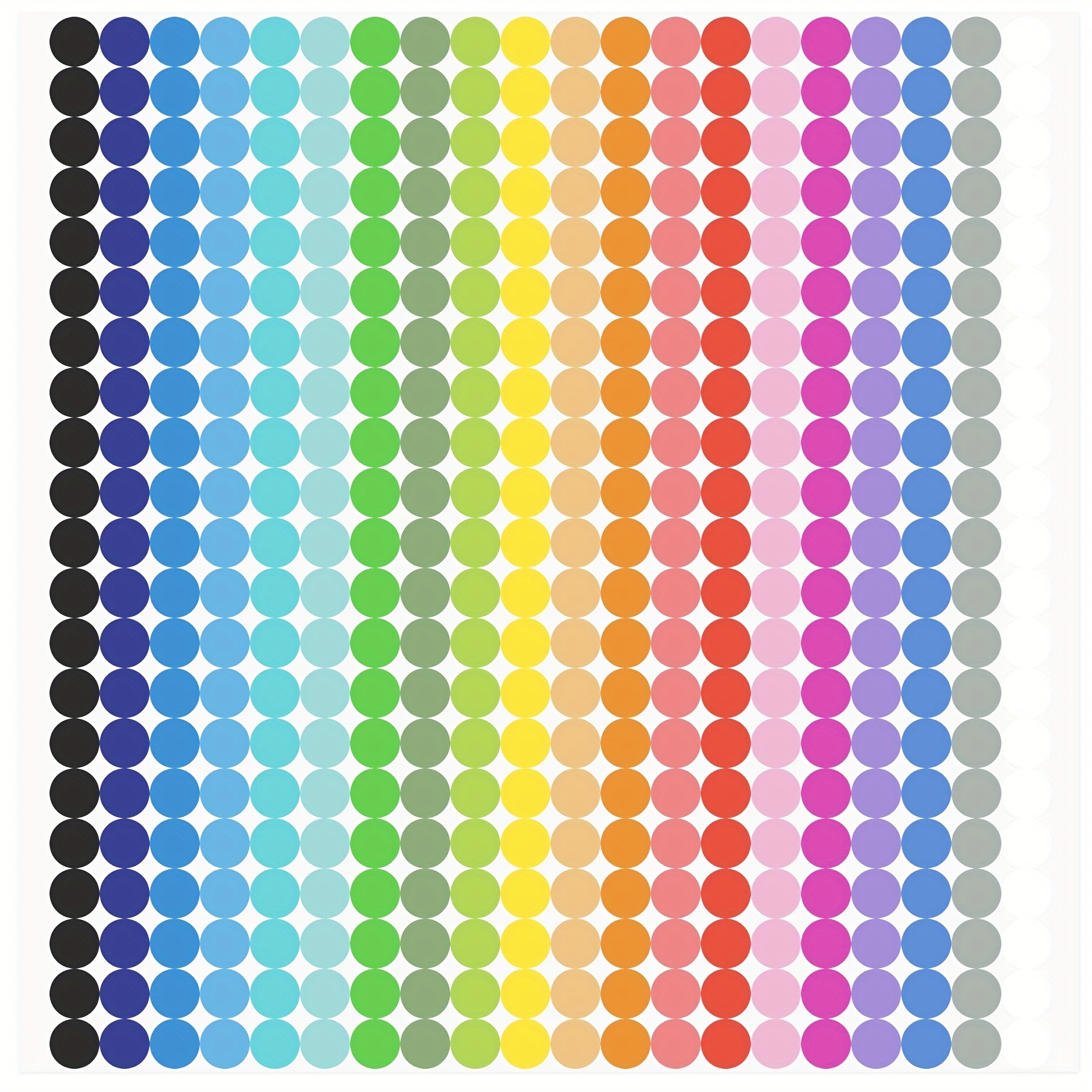 Round Envelope Sticker Seals 1 Inch Polka Dot Glitter Stickers 25mm - 360  Pack