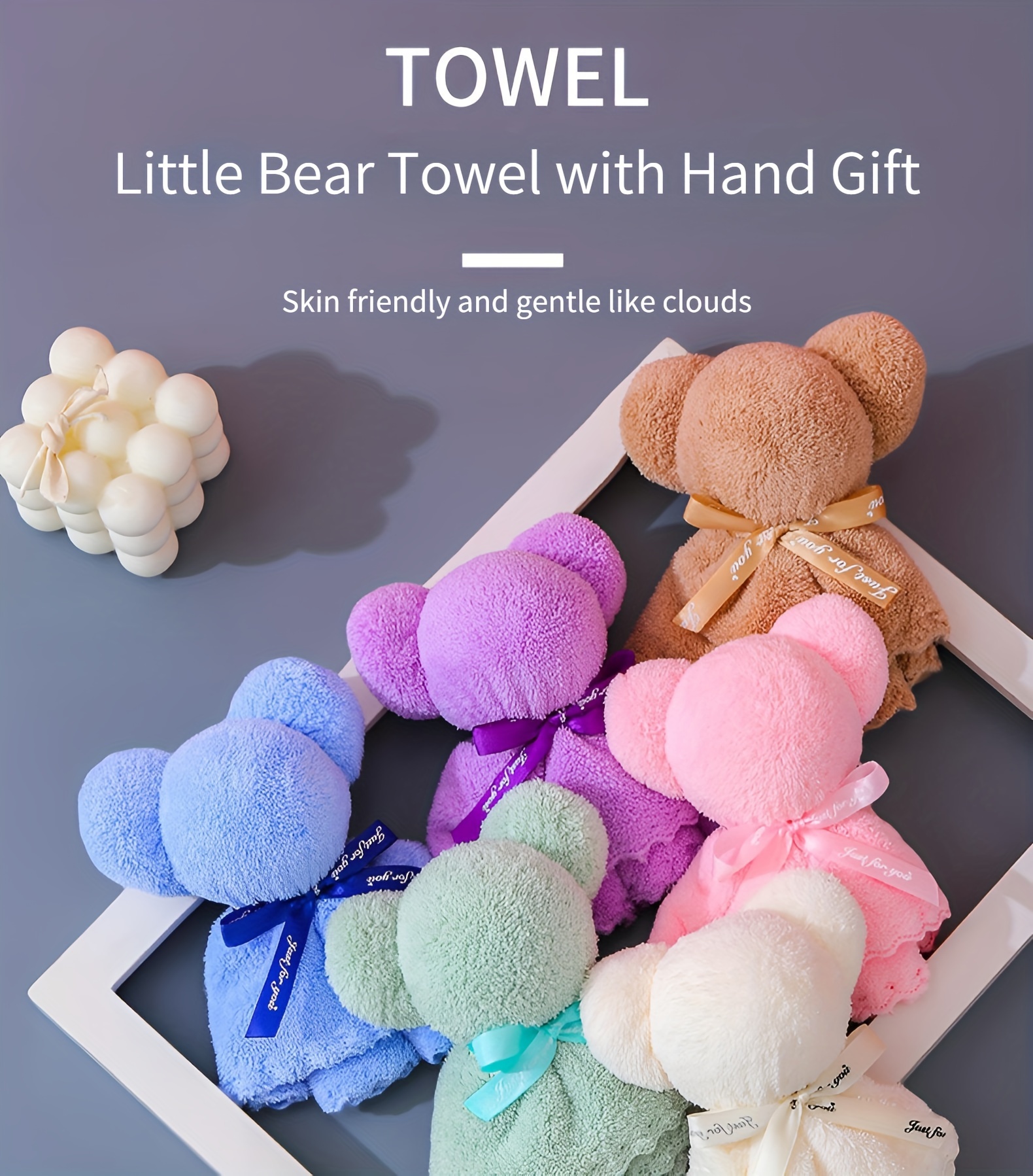 1pc Bear Shaped Hand Towel