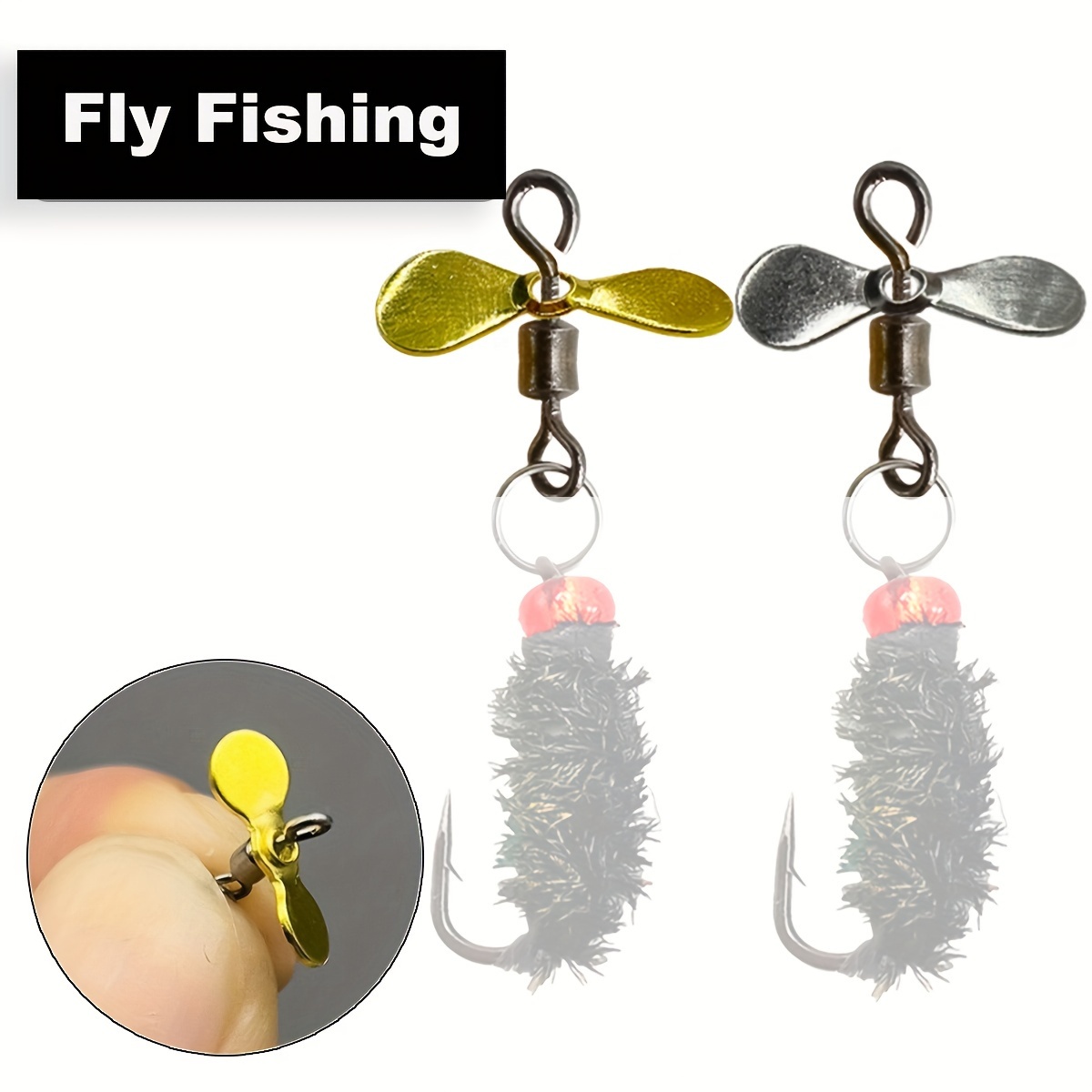 Fly Propeller Fishing Accessories Fly Fishing Lure Two - Temu Canada