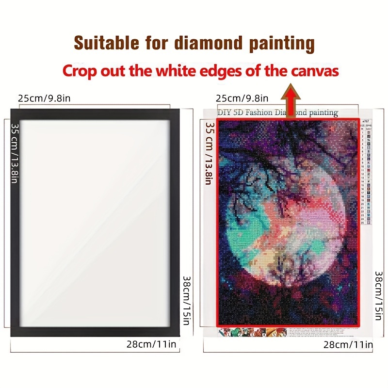 DIY Diamond Painting Canvas  How to Make a Simple Adhesive Canvas