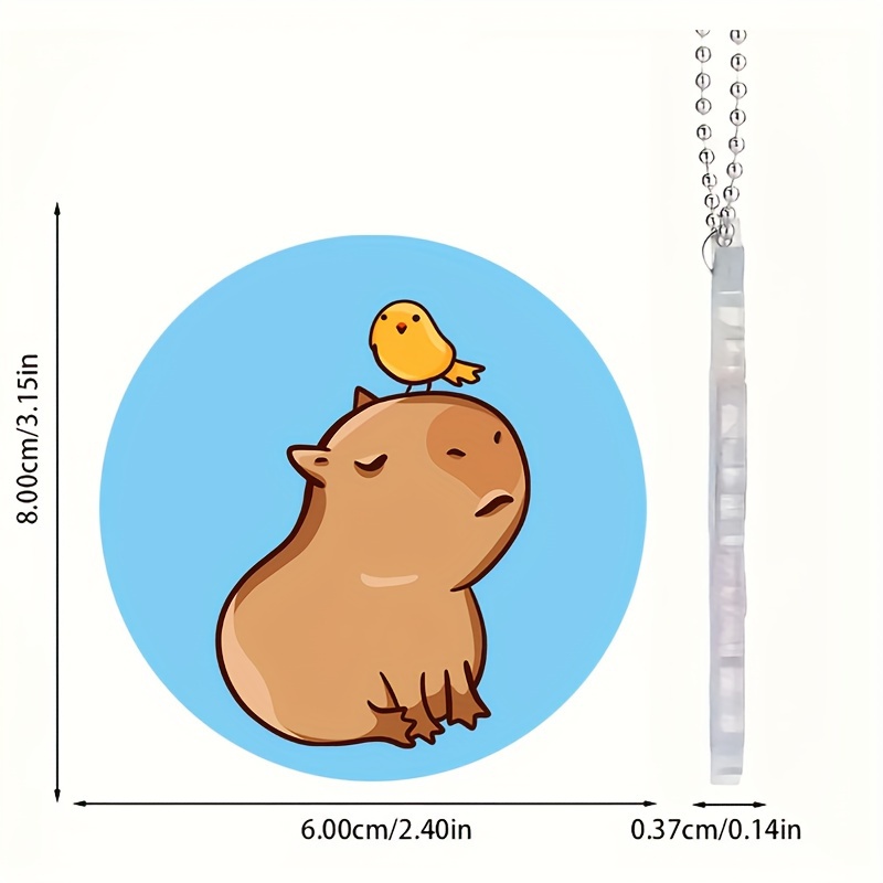 1 Stück Capybara Gelber Vogel Acryl Deko Anhänger - Temu Austria