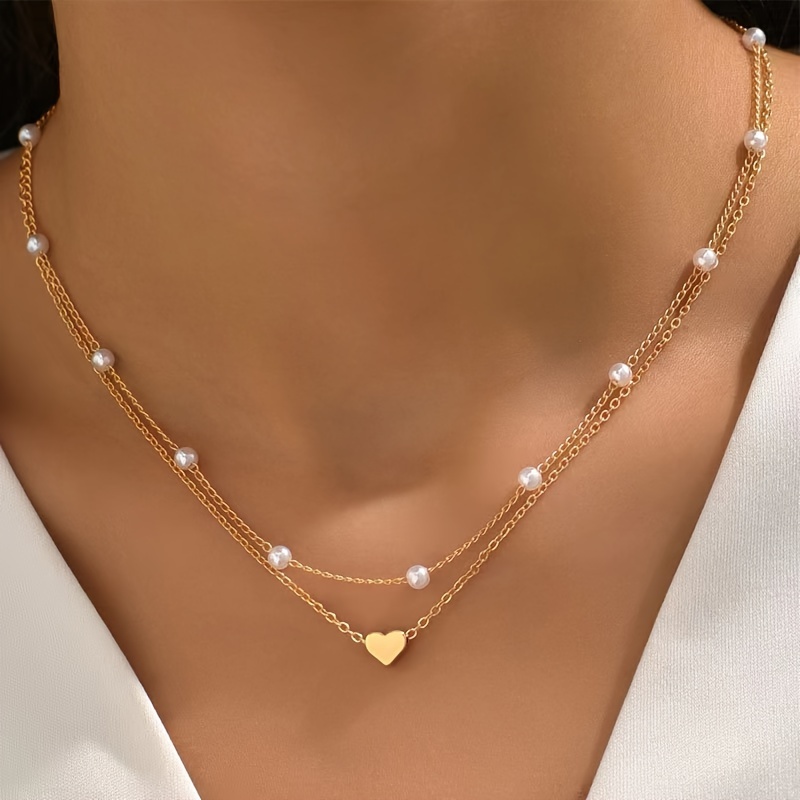 2pcs/set European And Love Necklace Set