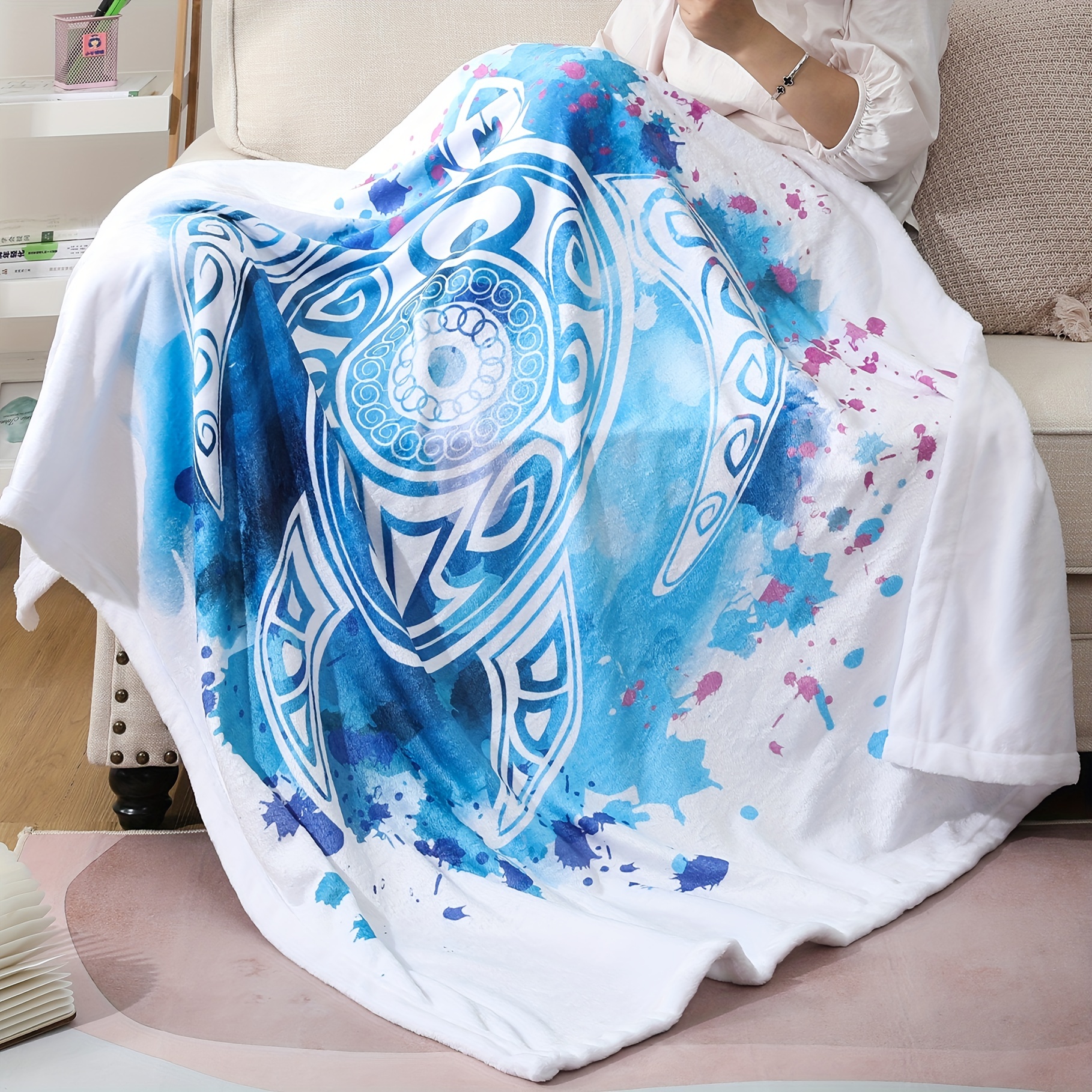 Printed Throw Blanket Best Birthday Gift For Women - Temu