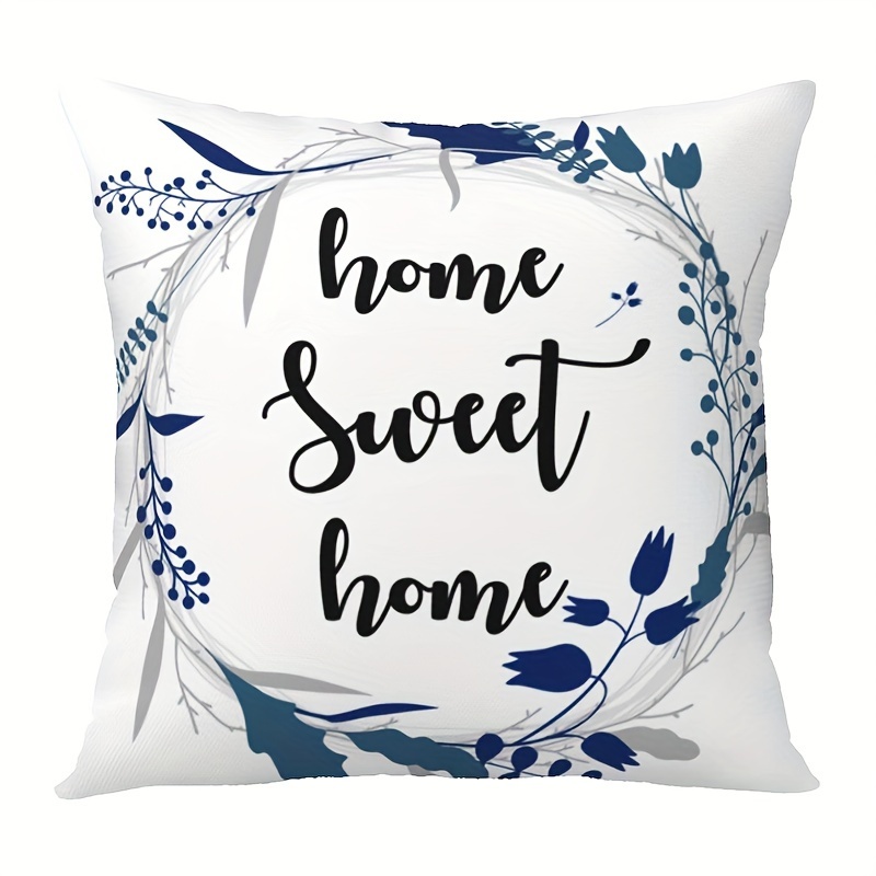 Home Decor Cover Short Plush Throw Pillow - Temu