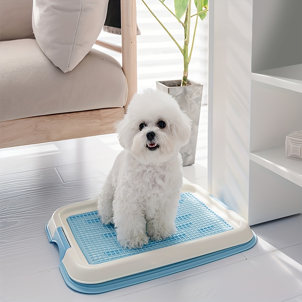 Dog Pee Tray Indoor Dog Potty Tray Puppy Pad Holder Tray Potty Pad