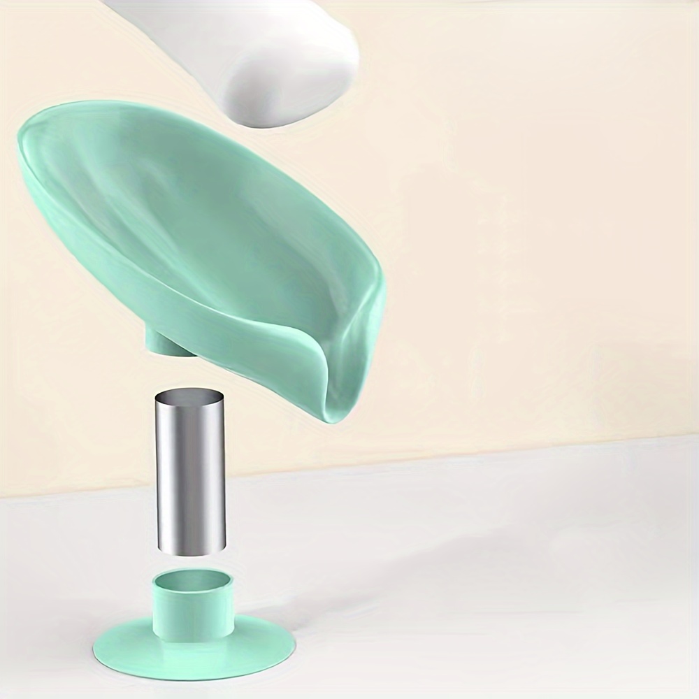 [Leaf Soap Holder] Leaf Shaped Soap Holder | 1pc Shower Soap Holder, Bath Soap Box, Sponge Tray, Draining Soap Dish