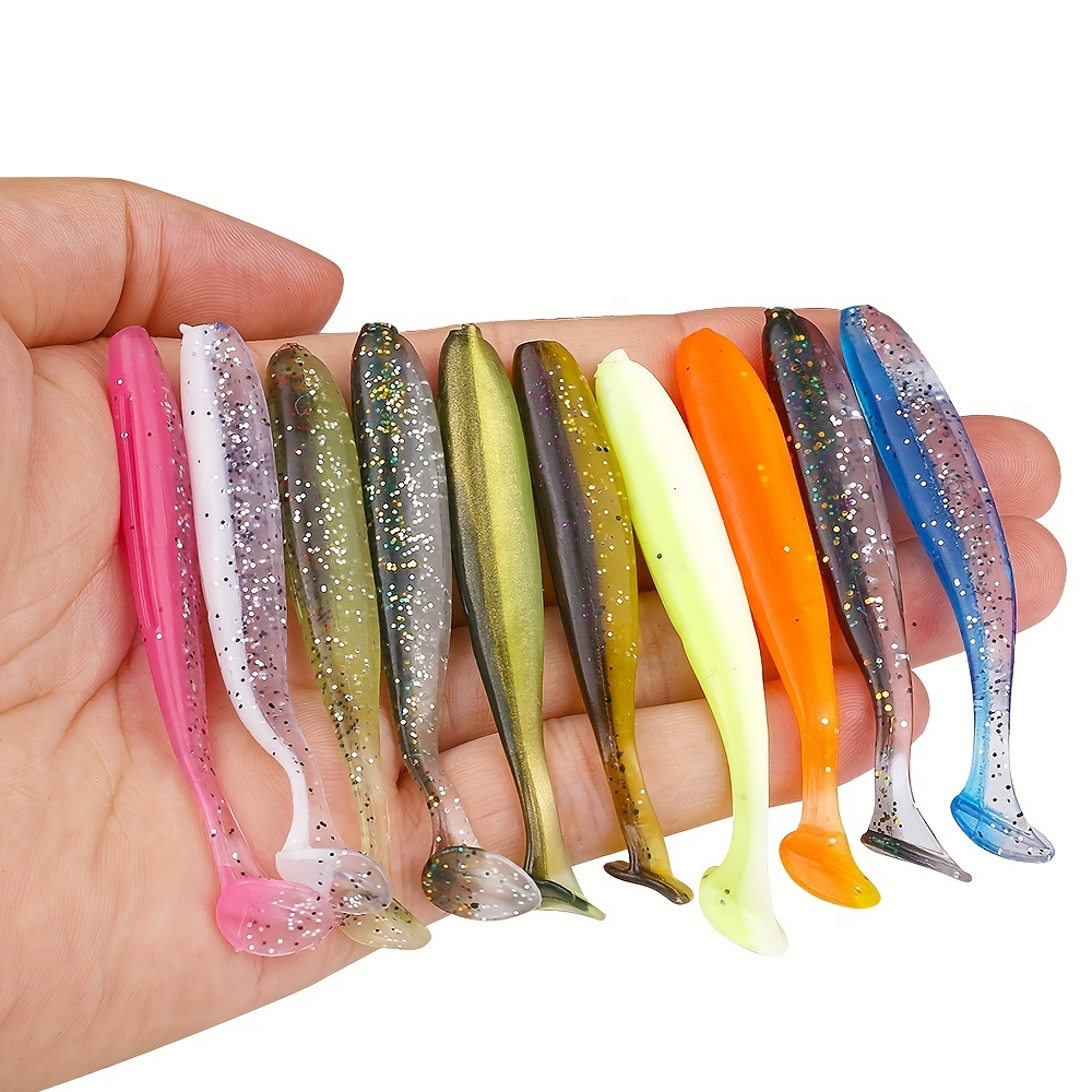 Silicone Soft Fishing Lures Bass Soft Paddle Tail Fishing - Temu