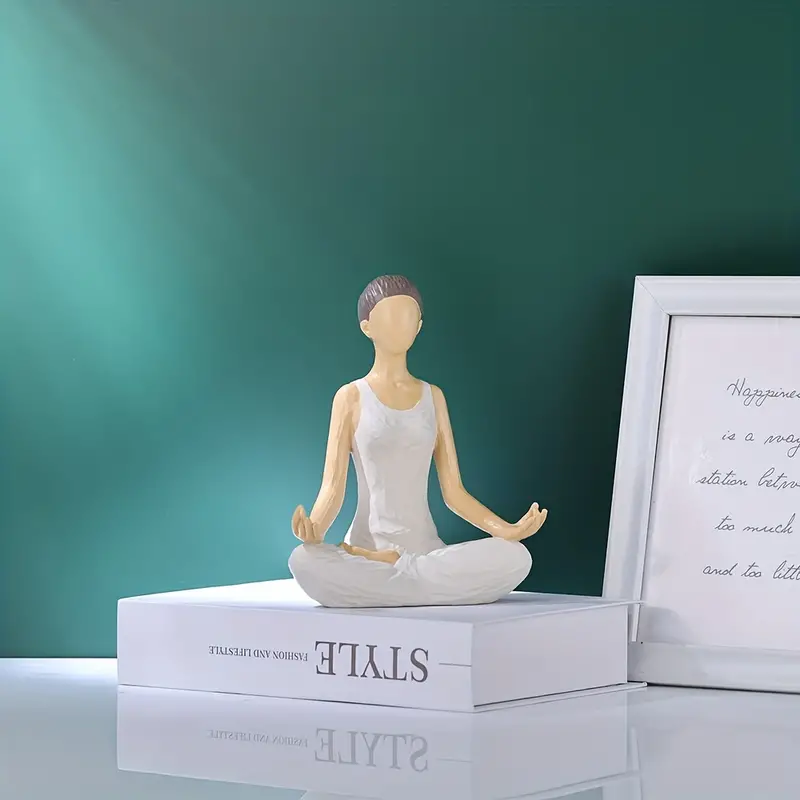 Zen Yoga Woman Resin Sculpture Home Decor Gifts Perfect Yoga - Temu Canada