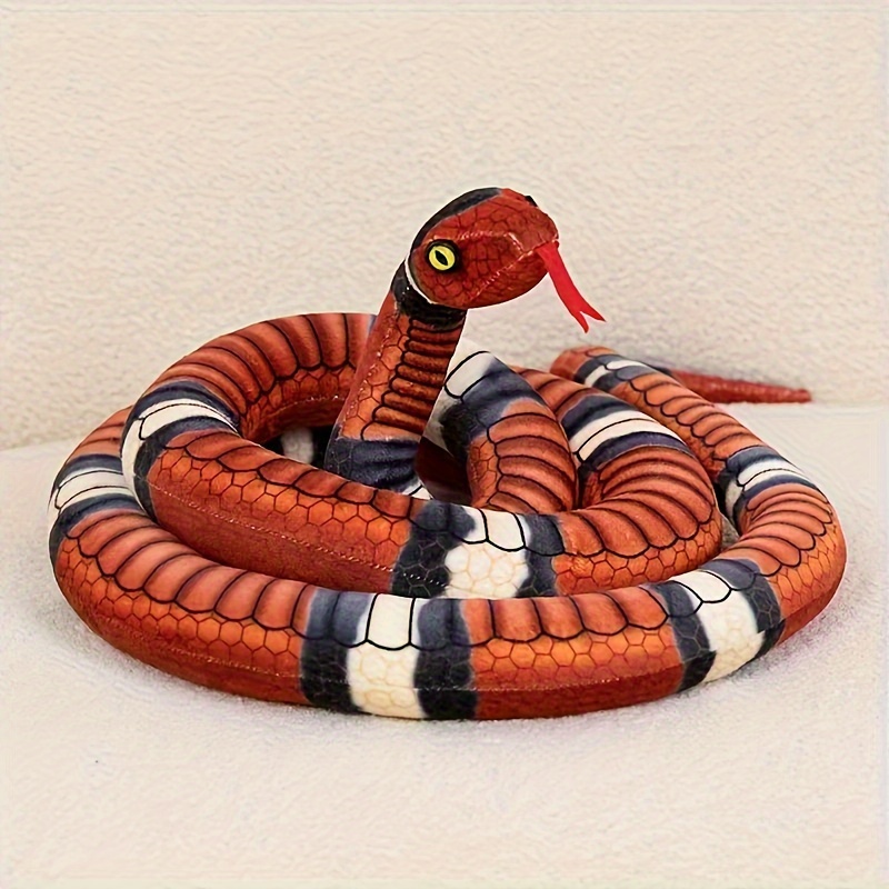 76Dans La Simulation Snake Plush Toy, Poupée En Peluche En Forme