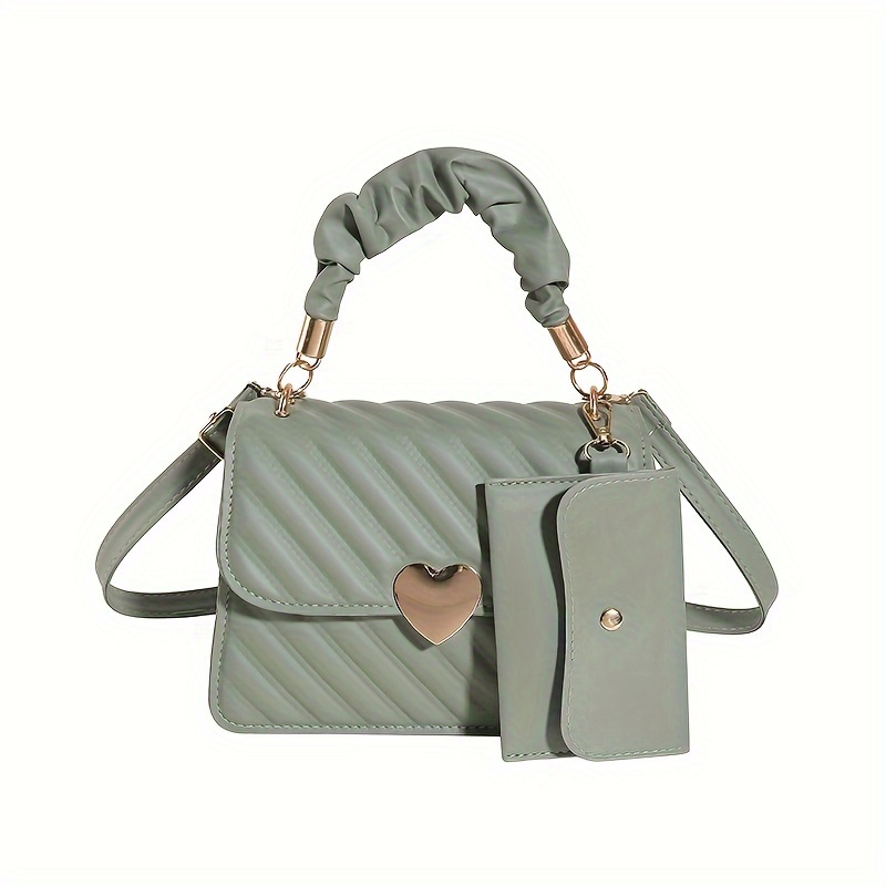 MINI BUCKLE BAG IN LIGHT GREY