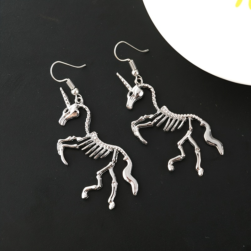 Skeleton on sale unicorn earrings