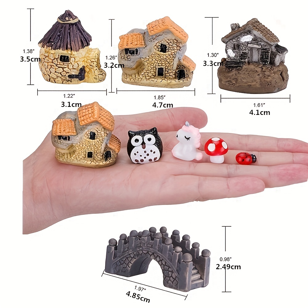 Aydinids 30 Pcs Miniature Snail Figurines Resin Mini Snail Figures for Fairy Garden Miniature Accessories DIY Micro Landscape Ornaments