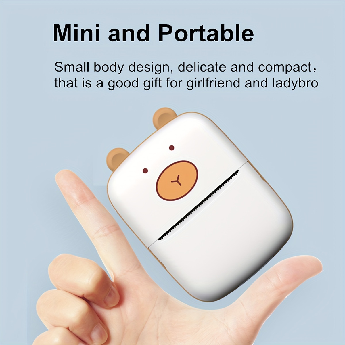 PNGOS Mini Drucker, Mobiler Fotodrucker Bluetooth Thermodrucker Kompatibel  für iPhone iOS Android, Mini Printer Sticker Drucker Handy für Journal,  DIY-Aufkleber, Lernnotizen, Memos: : Computer & Zubehör