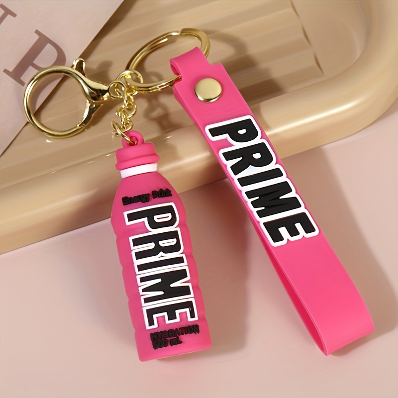 Cute Perfume Bottle Keychain Golden Alloy Key Chain Ring Purse Bag Backpack Charm Earbud Case Cover Accessories Women Girls Gift,Temu