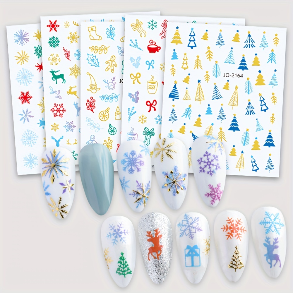 Colorful Snowflake Stickers,diy Materials - Temu