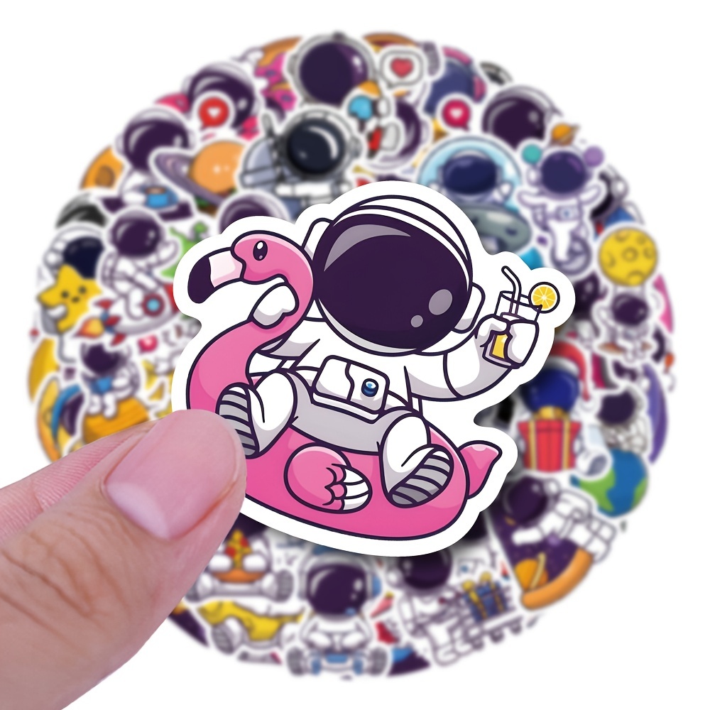 50 Unids/pack Pegatinas Astronauta Nasa Decorar Funda - Temu