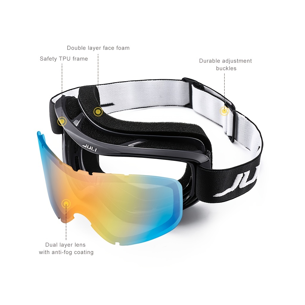 Maxjuli Ski Goggles: 100% Uv Protection, Anti-fog Dual Lens M2 For Men,  Women & Youth - Temu