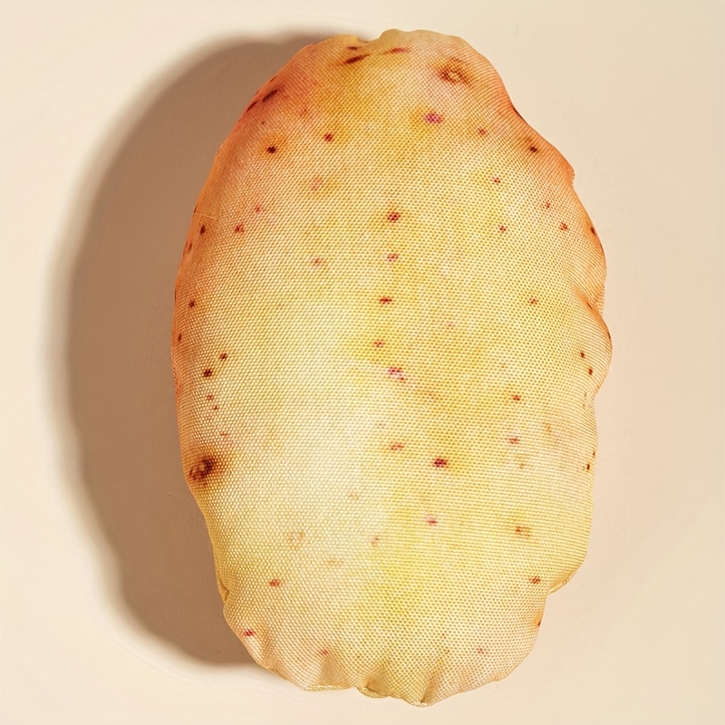 

1pc Potato Design Pet Grinding Teeth Plush Toy, Chew Toy For Dog Interactive Supply