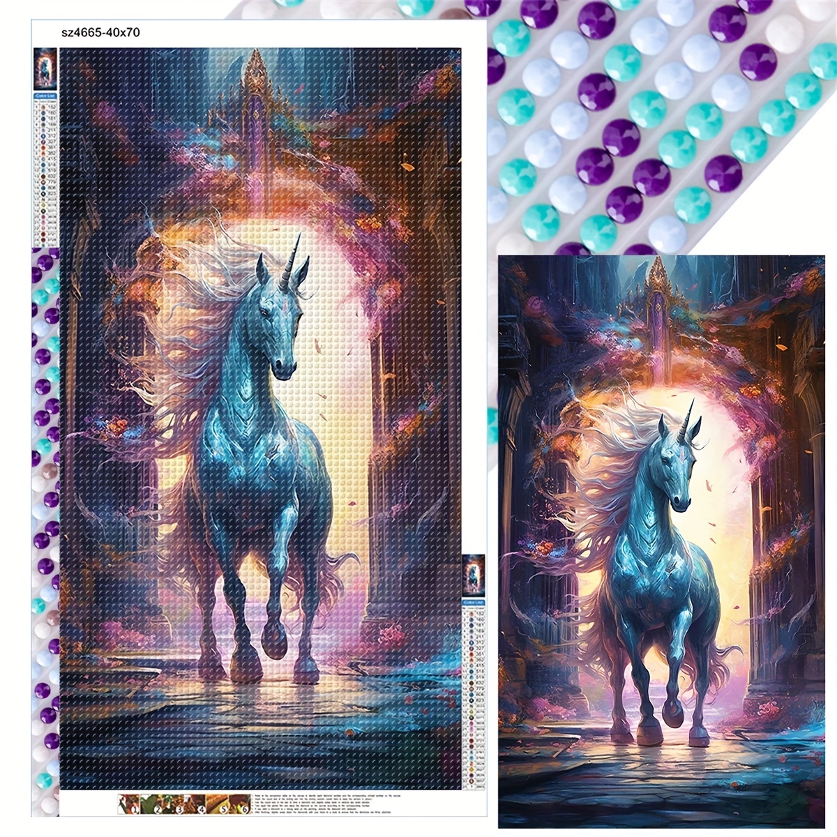 DIY 5D Diamond Painting Unicorn Embroidery Art Decor Cross Stitch Kits  Gifts 
