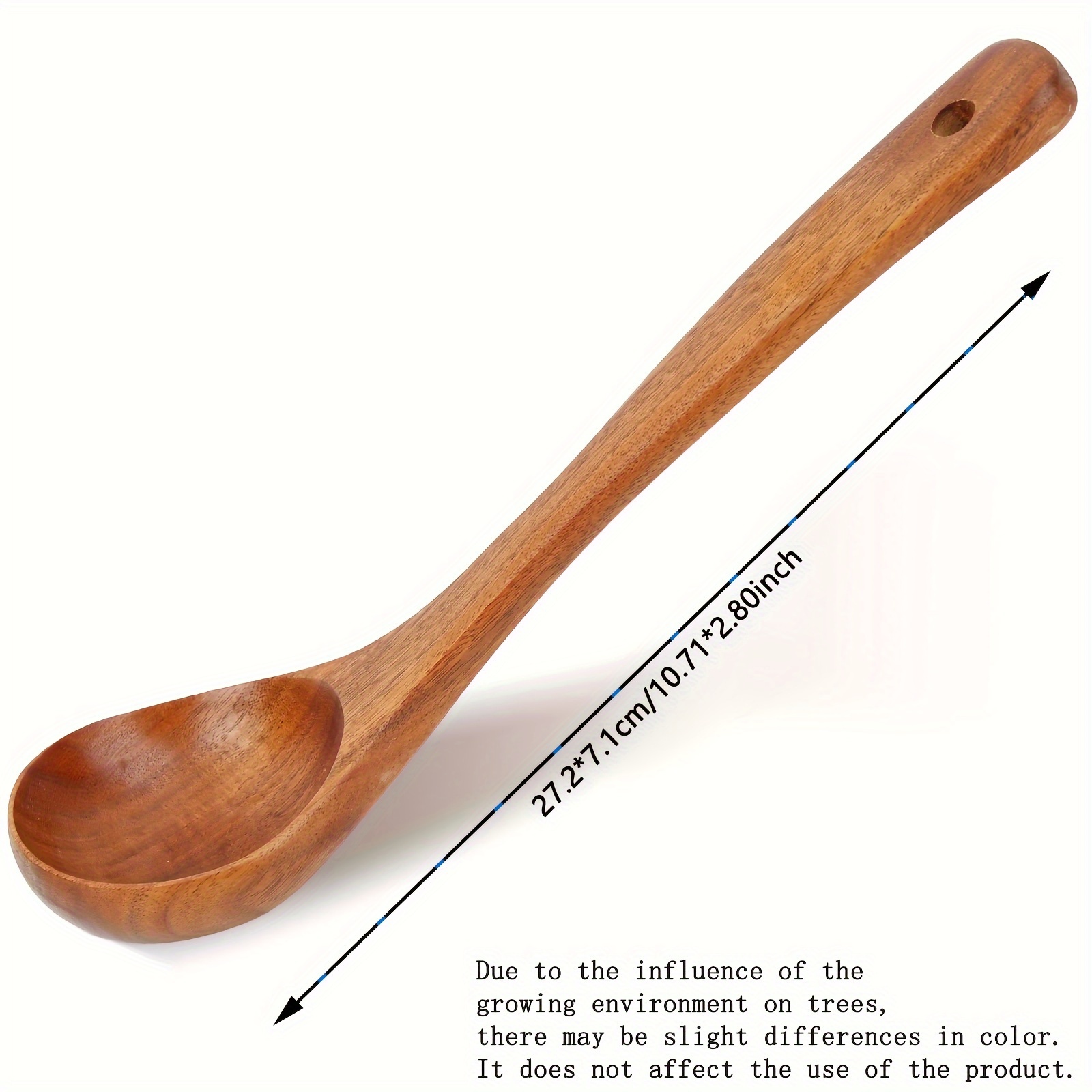 Juego de utensilios de madera para cocinar, juego de utensilios de madera  de teca, espátula de madera para utensilios de cocina antiadherentes, juego