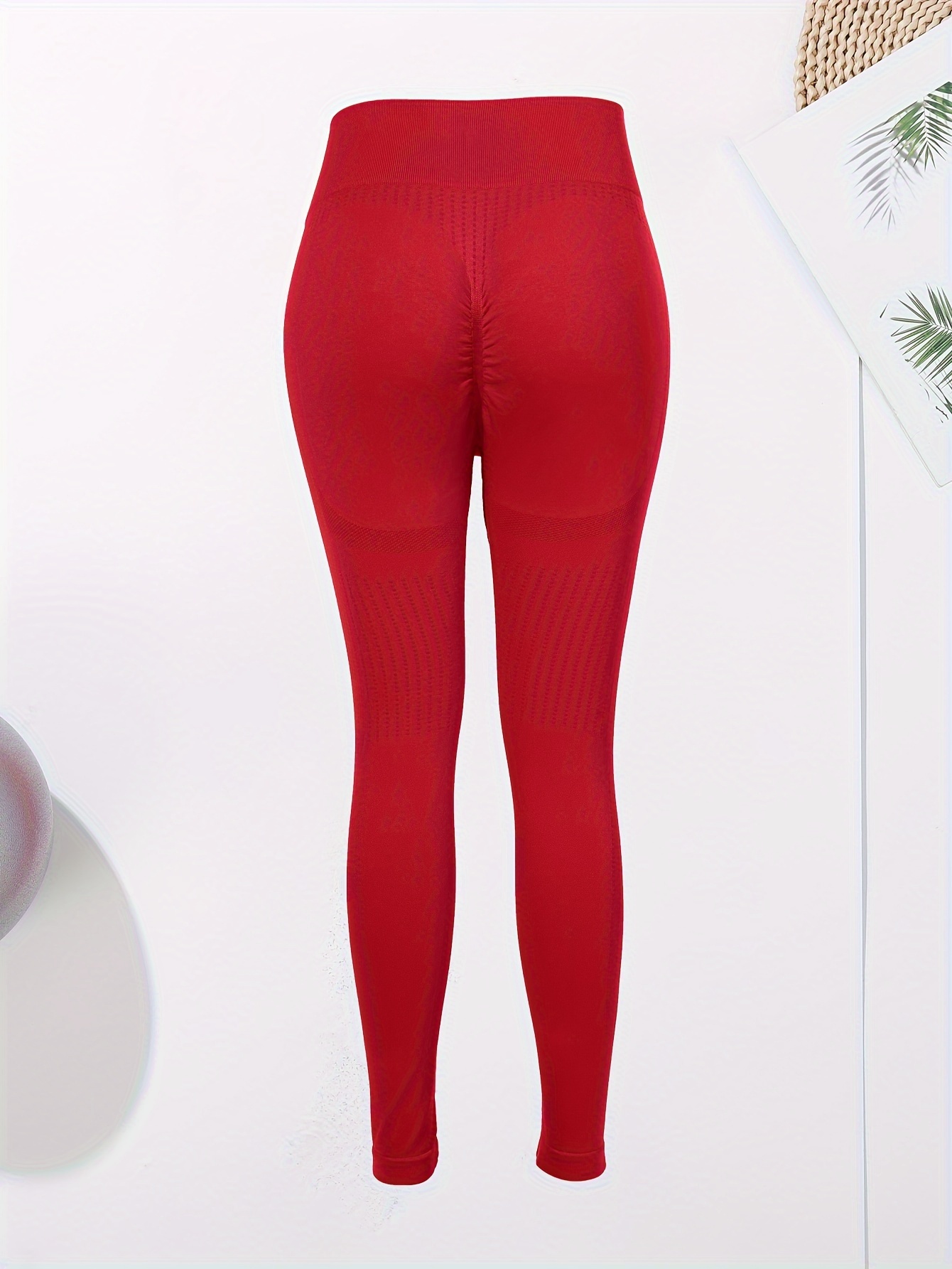 Red Striped Workout Leggings, Ladies Winter Activewear, High Waisted Yoga  Pants, Womens Exercise Clothing, Thick Cotton Leggings, Leggings 