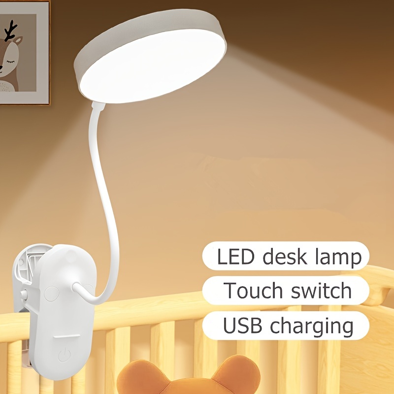 Clip LED Desk Lamp - Brightness Adjustable - Free Shipping and Returns!