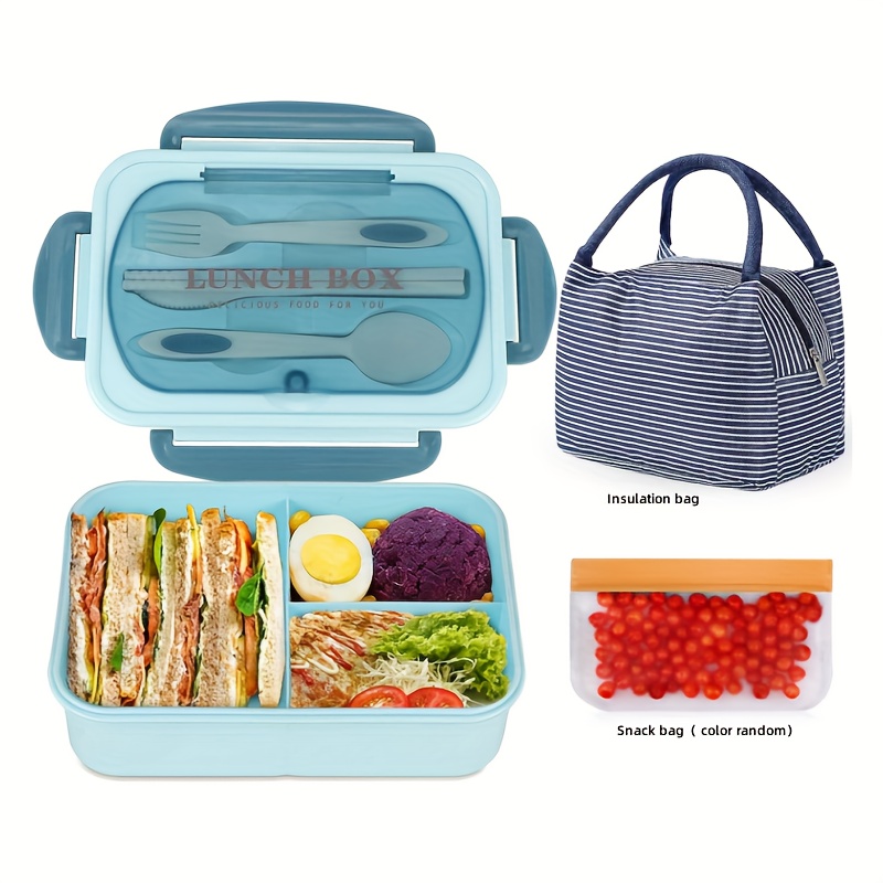 Apprentice Adventurer Kids Lunch set - Lunch box tray + Insulated kids lunch  bag + Cutlery Set