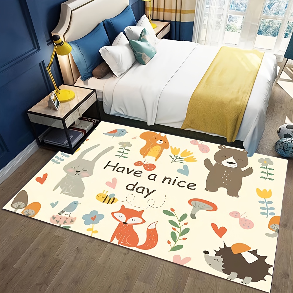 Tapis De Jeu Décoratif En Forme D'animal De Dessin Animé, Tapis De