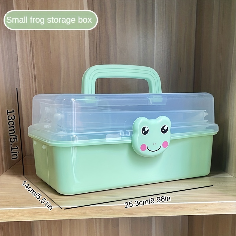 Storage Case With Lid Handle Multi layer Portable Hair - Temu