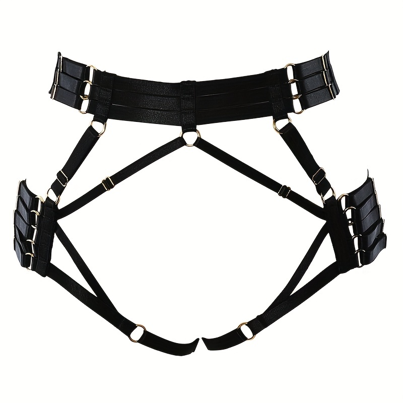 Men's Fashion Harness Chain Belt Men's Symmetrical Harness Cross Chest  Harness Shoulder Strap - Temu