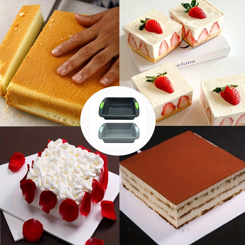 Square Silicone Cake Pan Heat Resistant Baking Cake Mold - Temu