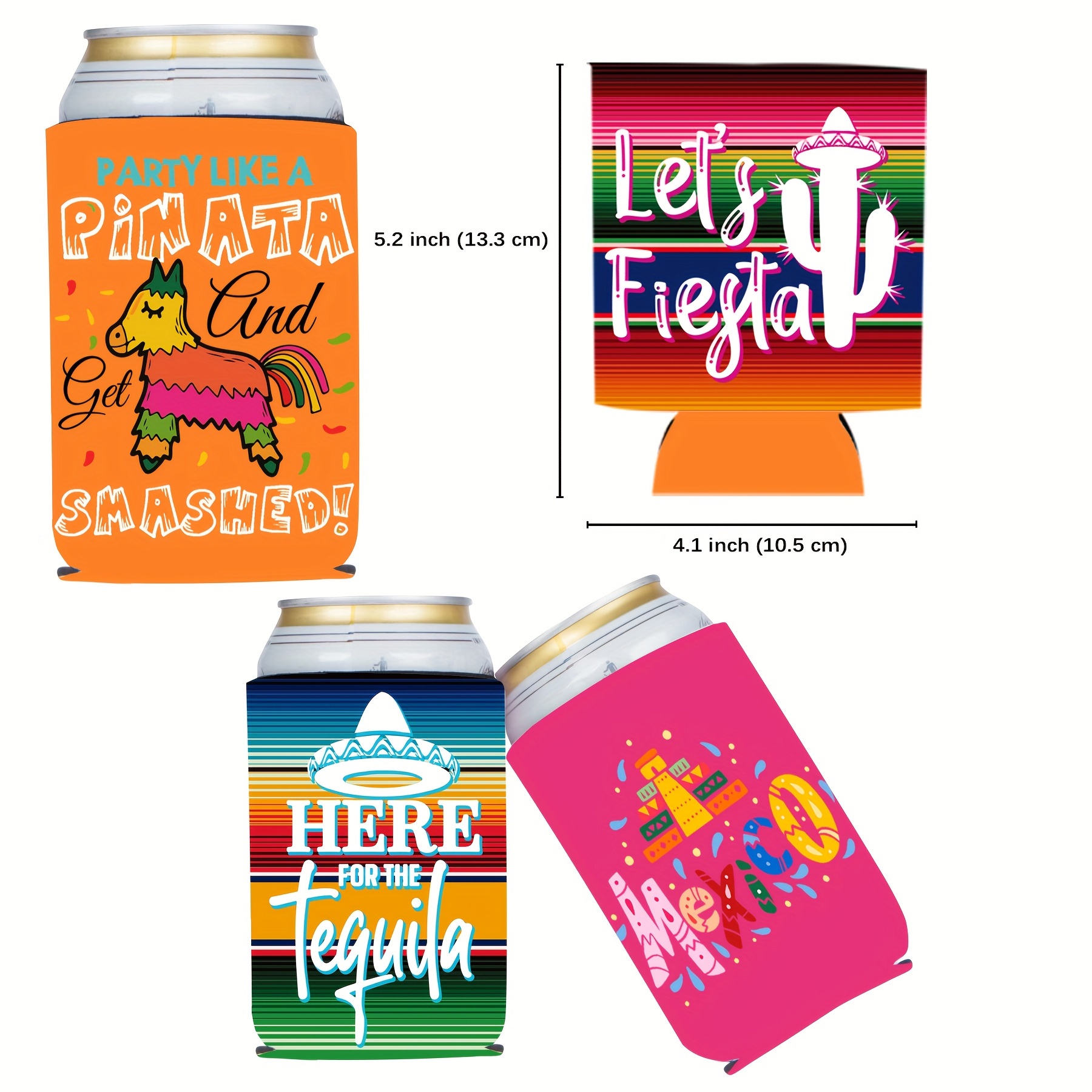 Let's Fiesta Custom Can Coolers