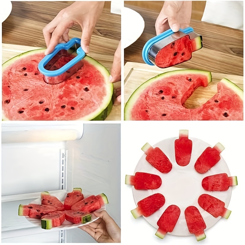 Watermelon Cutter Slicer Tool Stainless Steel Fruit Knife Molds