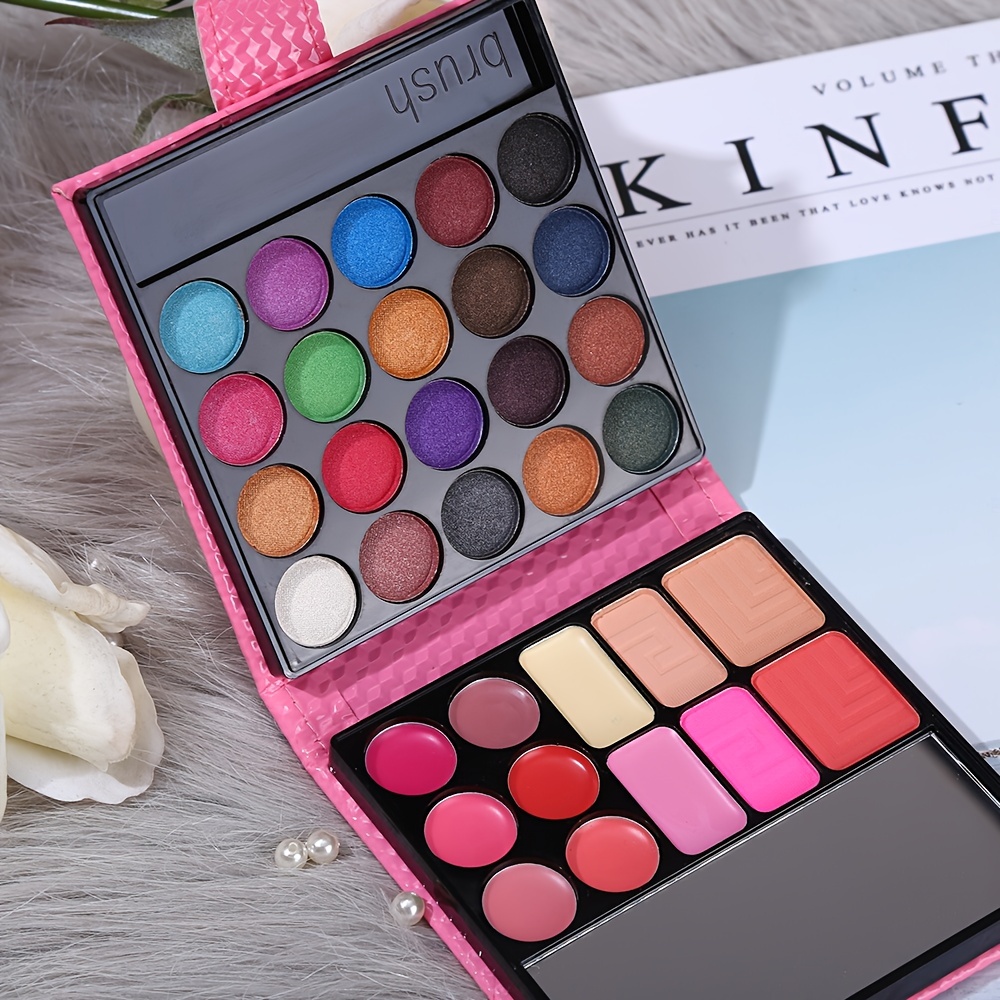 All In One Makeup Kit - 20 Eyeshadow 6 Lip Glosses 3 Blushers - Make Up Gift Set