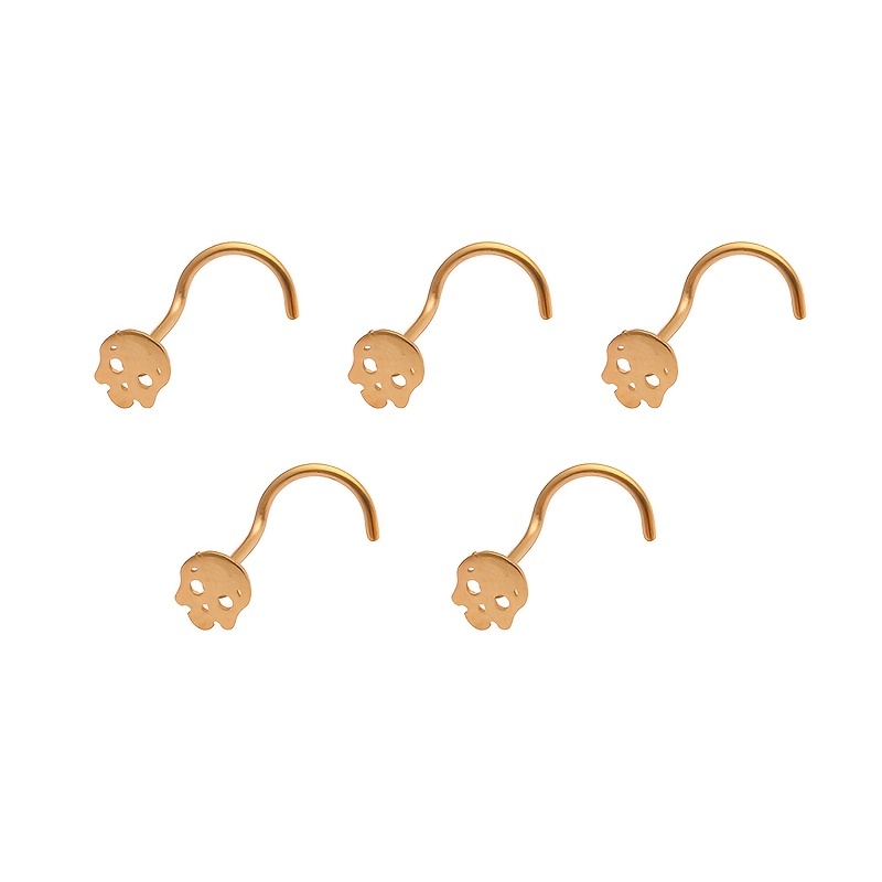 Skull nose store piercing